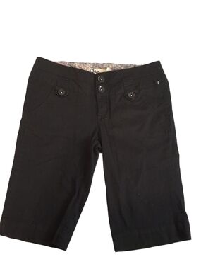 Boom Boom Jeans Black Bermuda Shorts Women's Size 11 Y2K